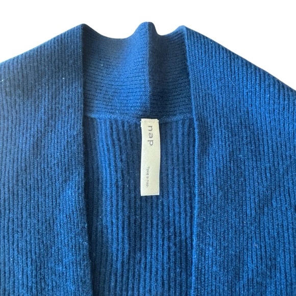 NAP Cardigan Women’s Size Small 100% Cashmere Blue Button Up Sweater - Picture 2 of 5